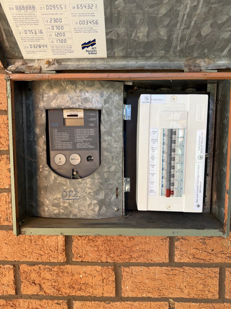 Switchboard and meter box assessed for upgrade